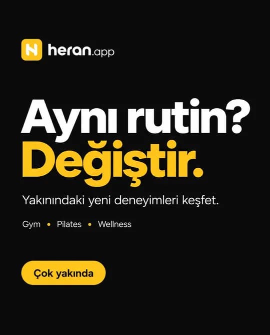 heran.app Instagram gönderisi: Aynı rutin? Değiştir.