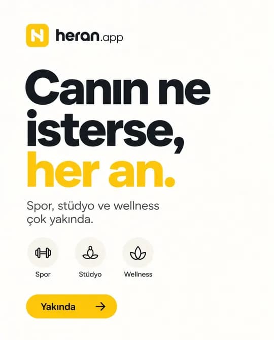 heran.app Instagram gönderisi: Canın ne isterse, her an.